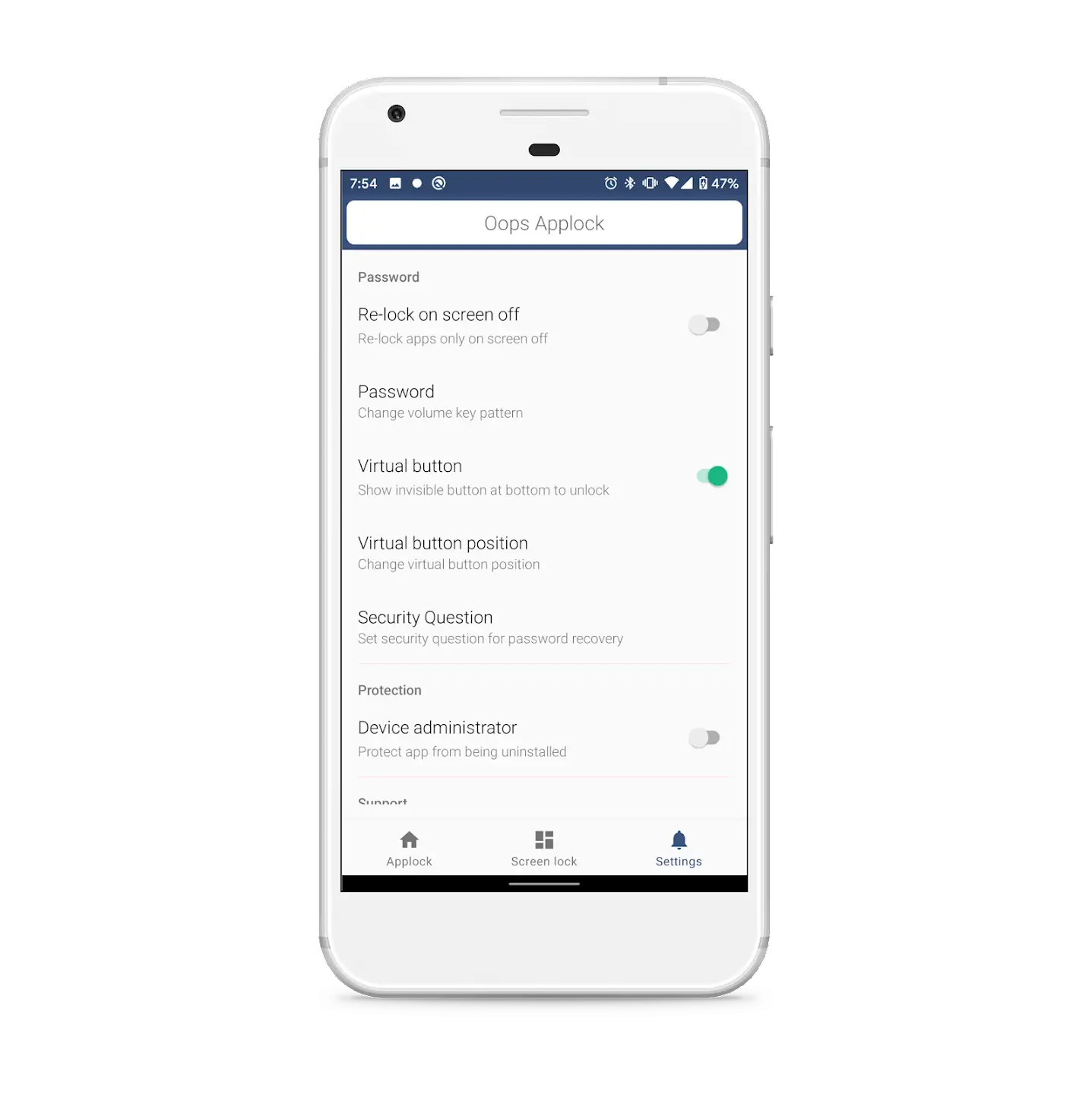 Screenshot Oops AppLock APK untuk Android