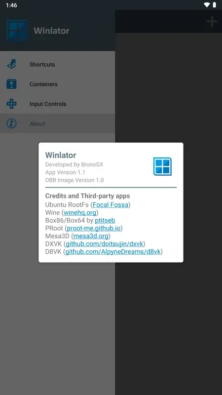 Screenshot Winlator APK v11.0 untuk Android