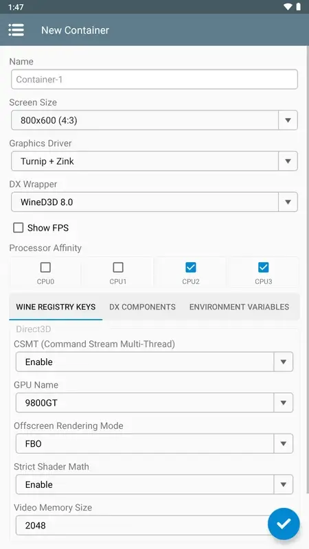 Screenshot Winlator APK v11.0 untuk Android