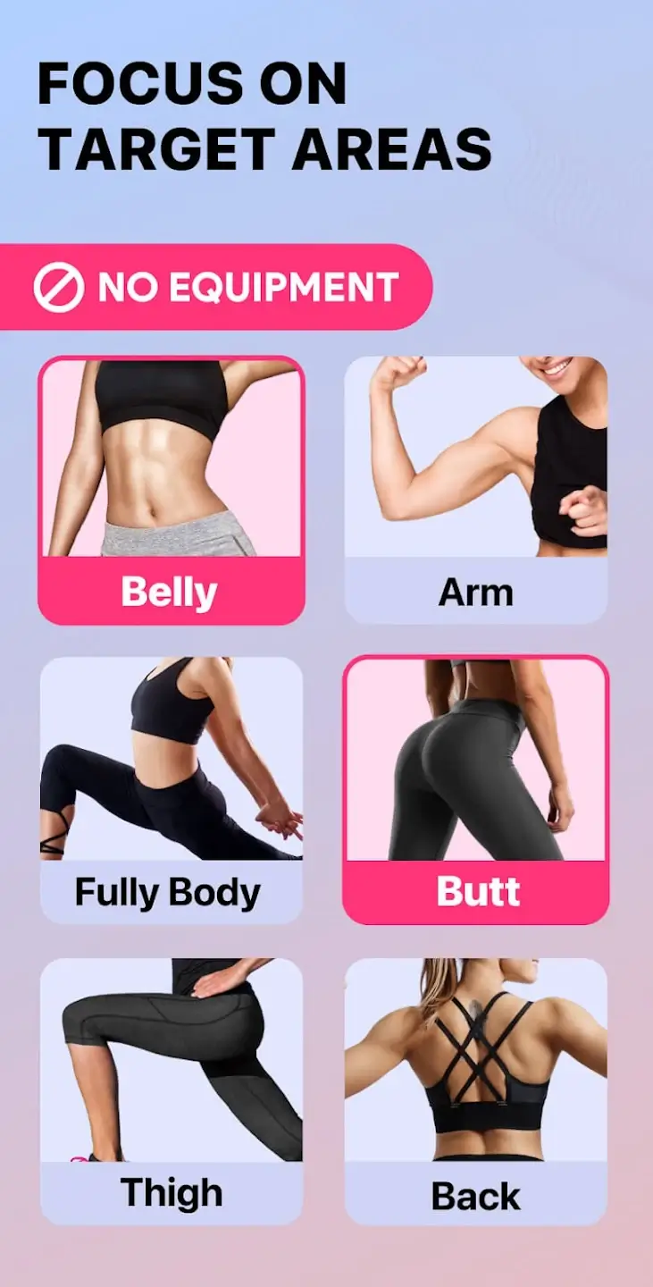 Screenshot Female Fitness APK v2.0.2 untuk Latihan di Rumah