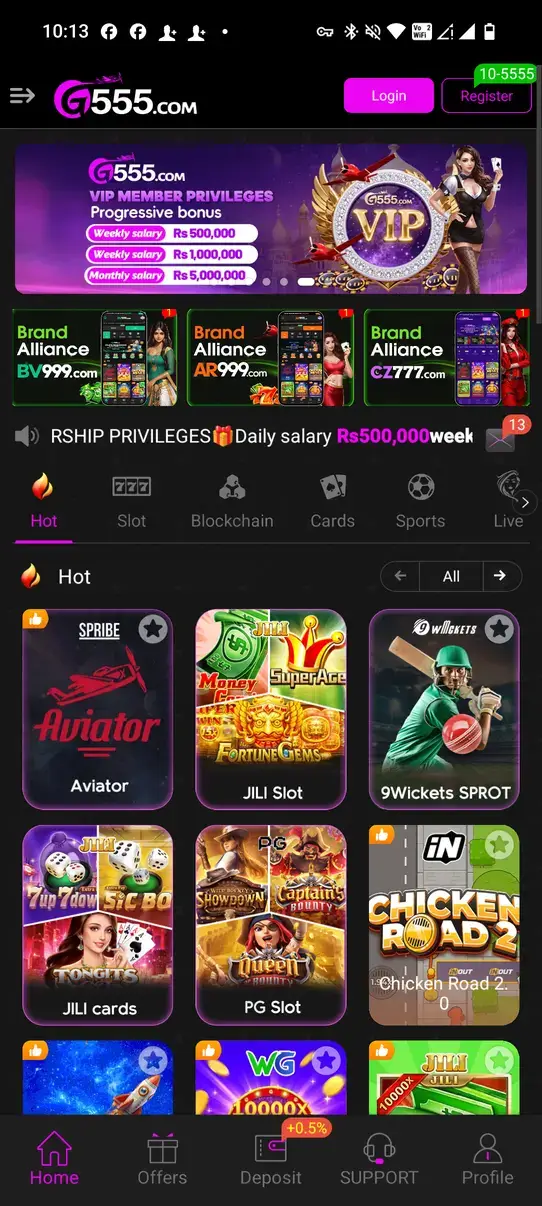 Screenshot G555 APK - Game Kasino dengan Banyak Mode Seru