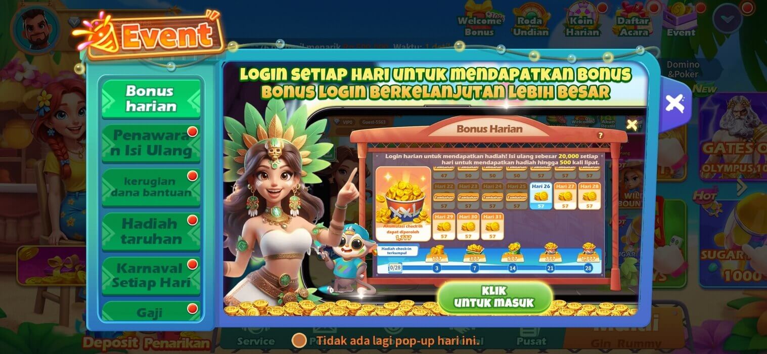 Screenshot PT777 APK v13.99: Game Slot dan Kartu Seru di Android