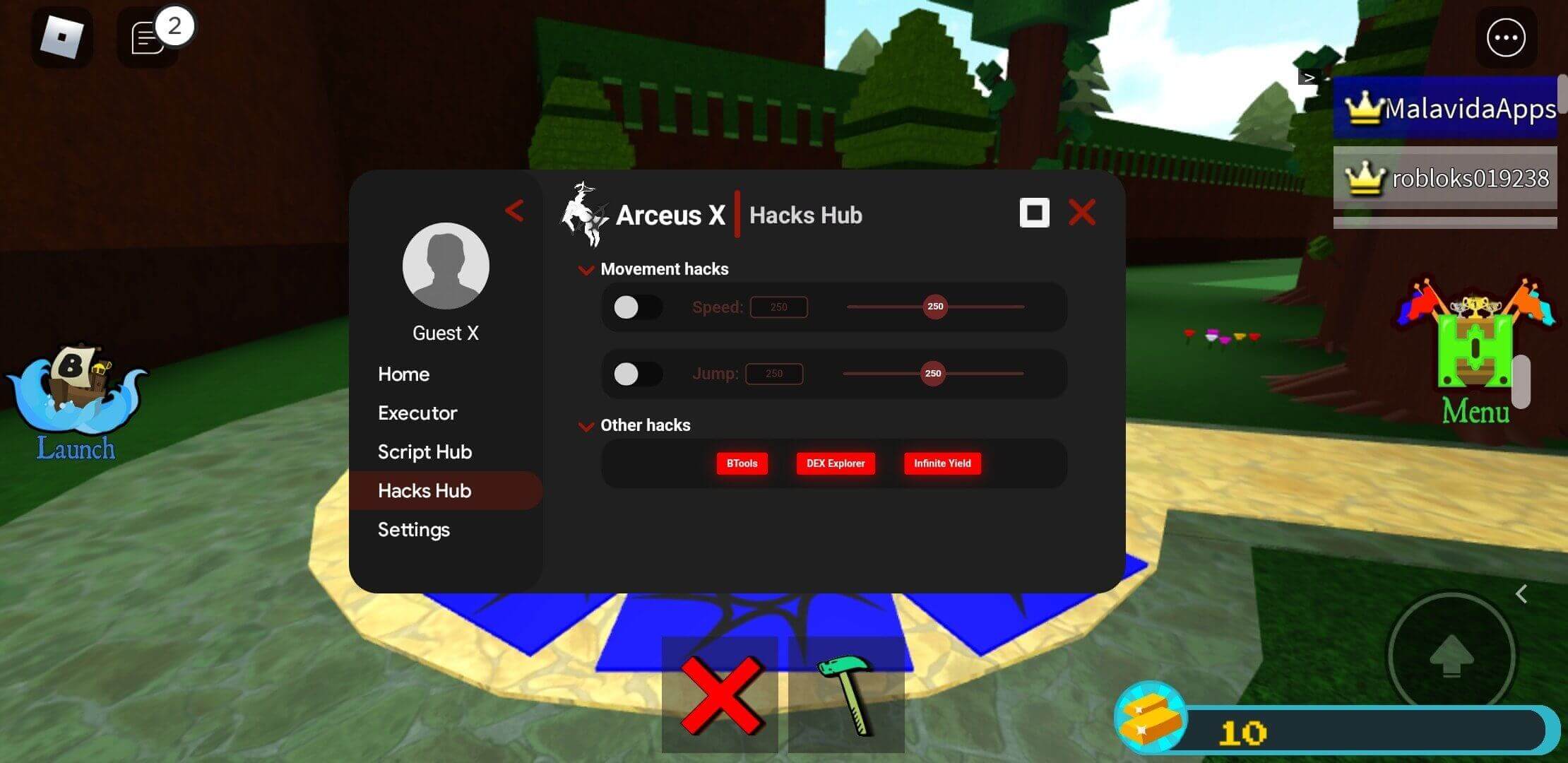 Screenshot Arceus X V3 APK v3.1.0