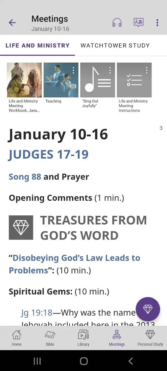 Screenshot JW Library APK