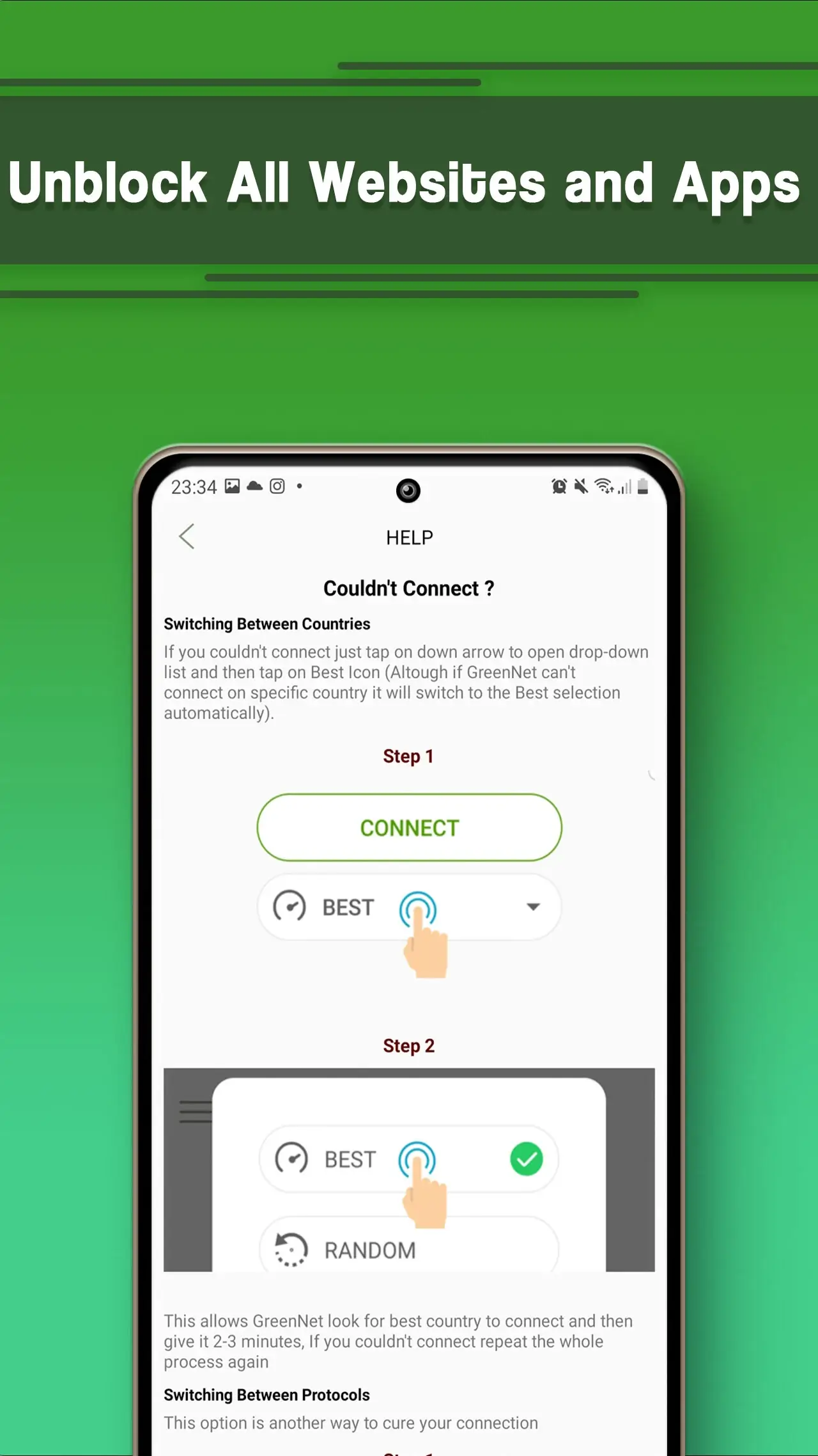 Screenshot GreenNet VPN APK 1.7.23 untuk Android