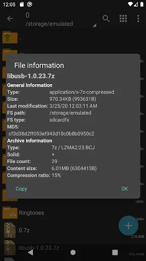 Screenshot ZArchiver Donate APK 1.0.10