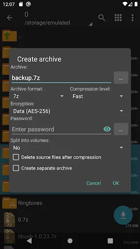 Screenshot ZArchiver Donate APK 1.0.10