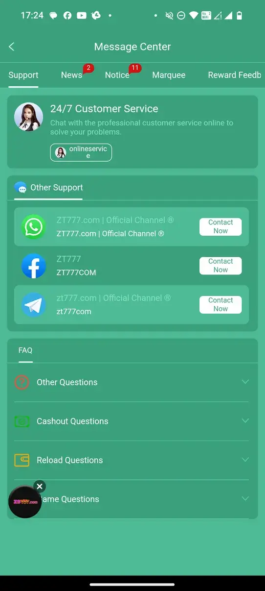 Screenshot ZT777 APK untuk Android