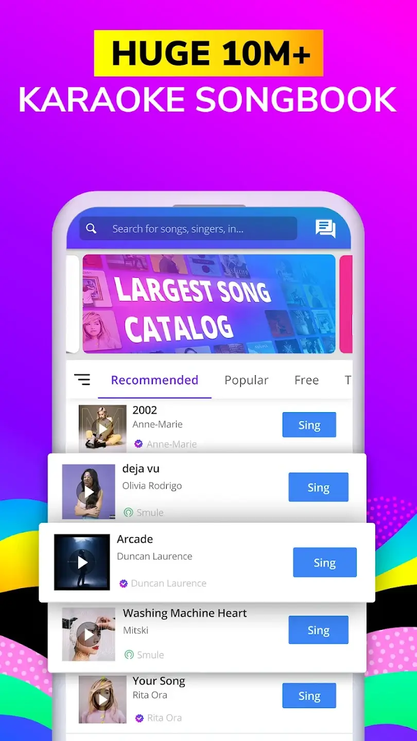 Screenshot Smule APK 12.9.5